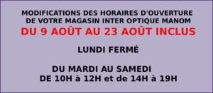 Lire la suite à propos de l’article HORAIRES D’ETE